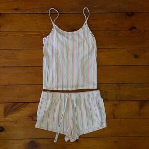 Calvin Klein Pastel Stripe Cami & Shorts Pajama Set
